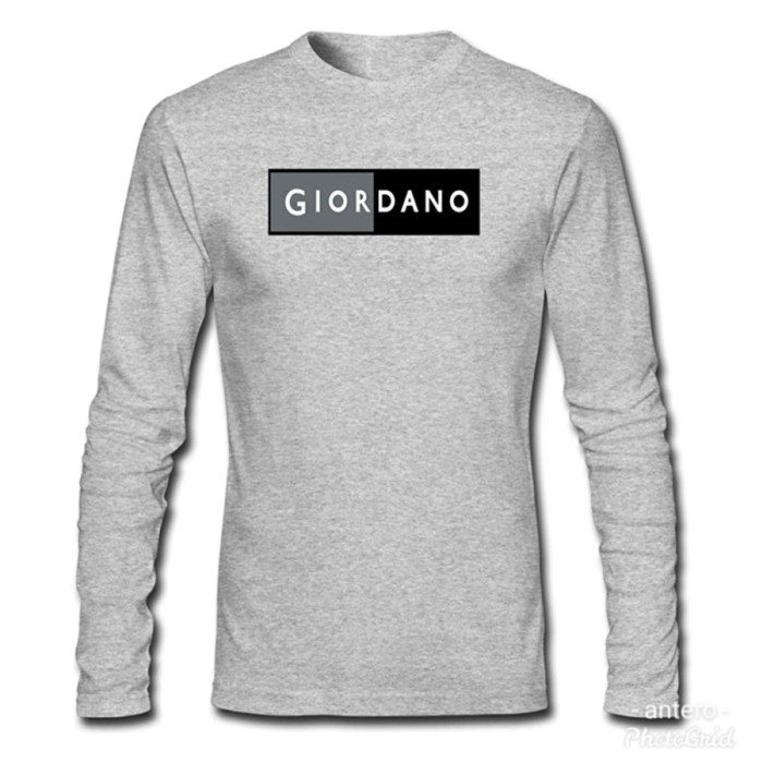 KAOS BAHAN 30S DISTRO GIORDANO POLOS CUSTOM PANJANG PRIA WANITA HIGHT CLASS