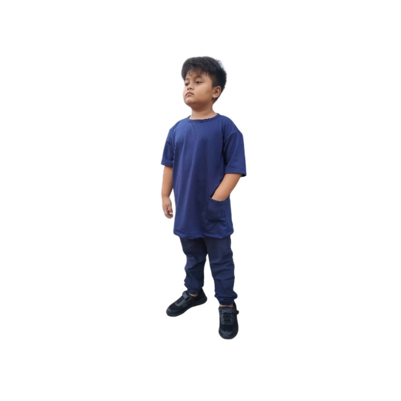 Baju Oversize Anak (6th - 12th) Unisex / Baju Anak  / Baju Oversize Anak / Kaos Oversize Anak / Baju Anak Pocked / Baju Anak Saku