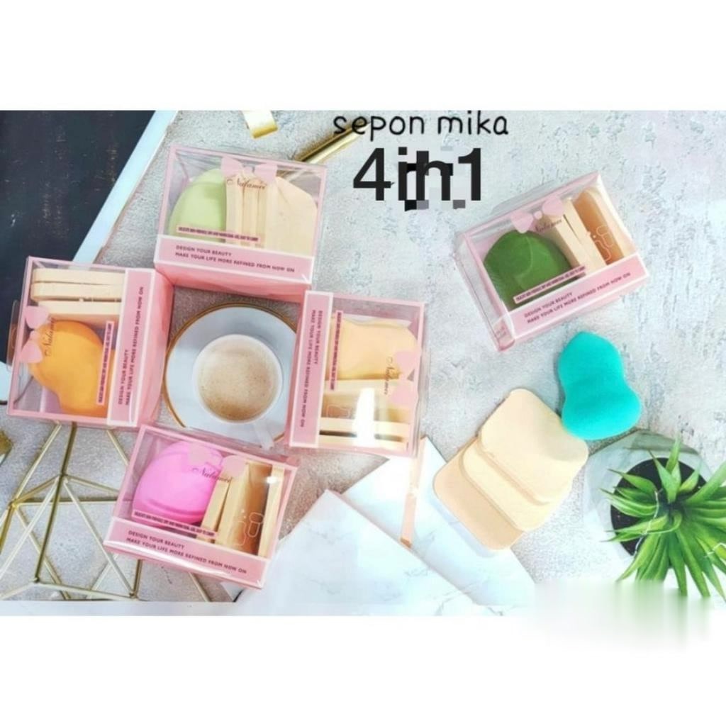 ★ BB ★  SPONGE EMOTICON 4in1 - 6in1 | Beauty Blender - Sponge Puff Bedak - Sponge Foundation