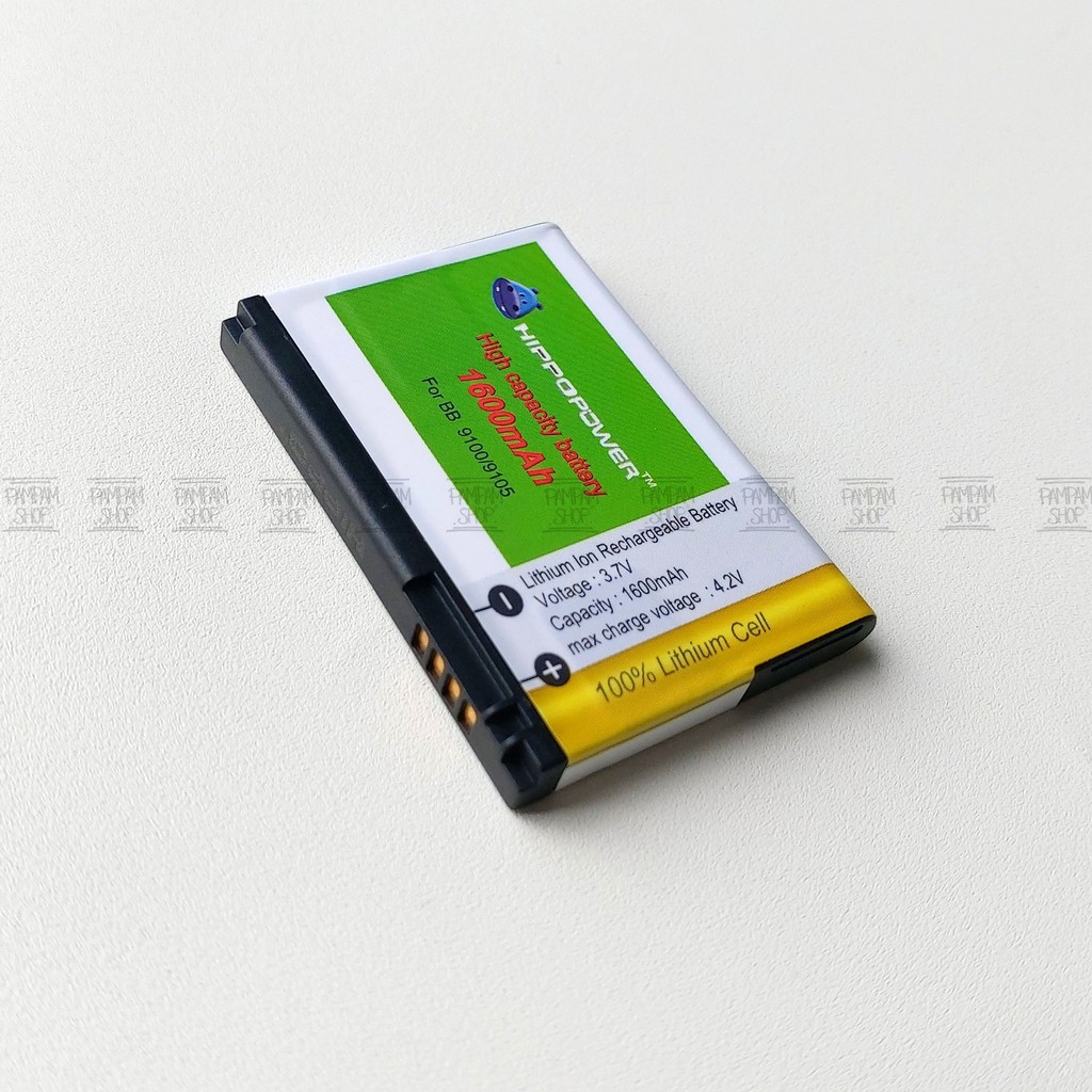 Baterai Hippo Double Power Blackberry BB FM1 F-M1 Pearl 9100 9105 Style 9670 Battery Batrai Batre