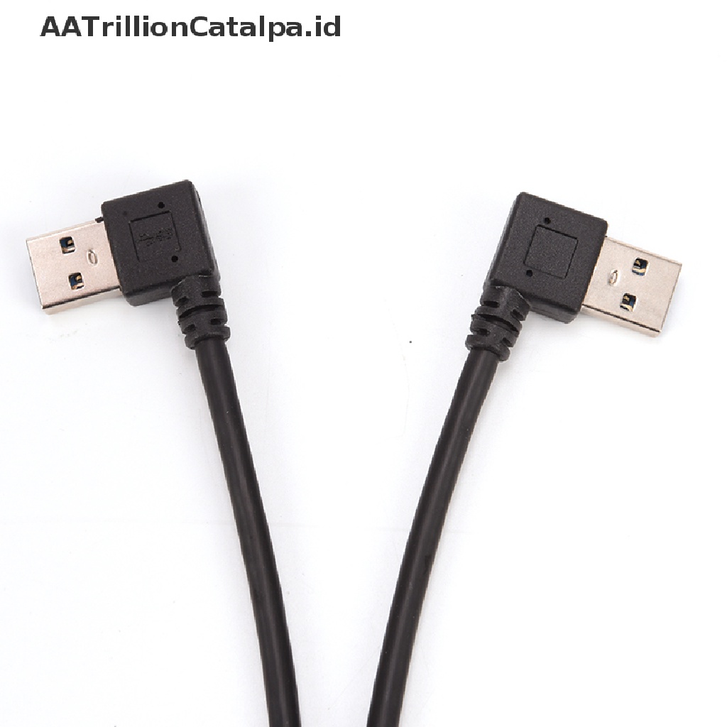 Aatrillioncatalpa Kabel Data Adapter Extension USB 3.0 Male Ke Female Sudut 90 Derajat