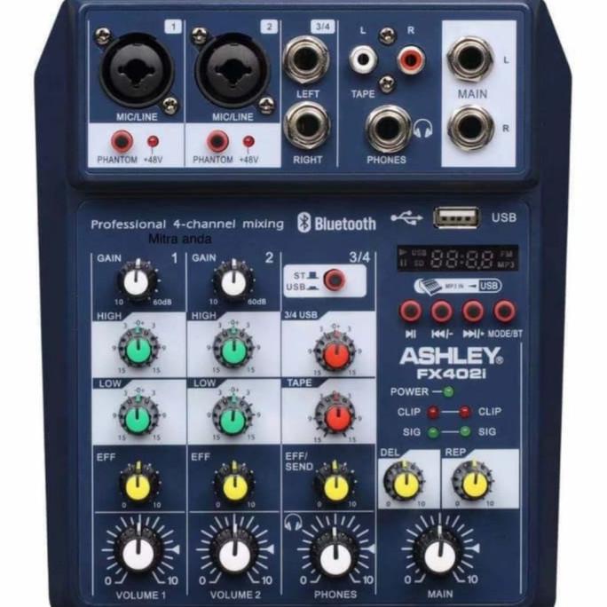 Mixer Audio Ashley FX402i 4Channel Mini Mixer