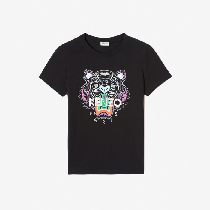 K N Z O Tiger Tee - Black/Purple (Women) 100% Authentic