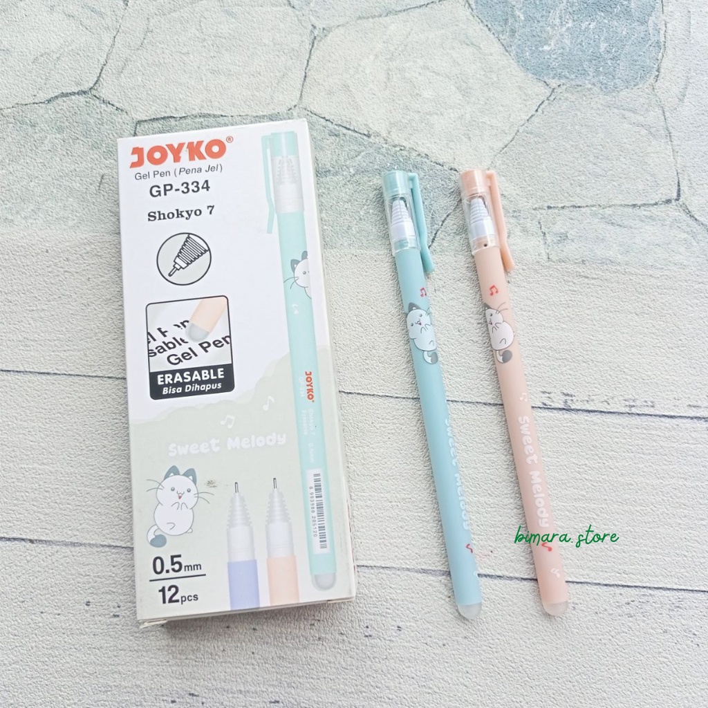 

Bolpen Joyko GP-334 Erasable Gel (Hitam|0.5mm)/Ballpoint/Bolpoin/Pena/Pulpen Bisa Dihapus/DiHapus