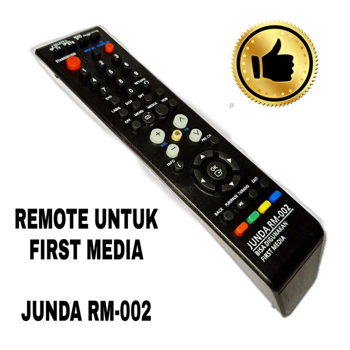 REMOTE RECEIVER PARABOLA FIRST MEDIA HD JUNDA RM002