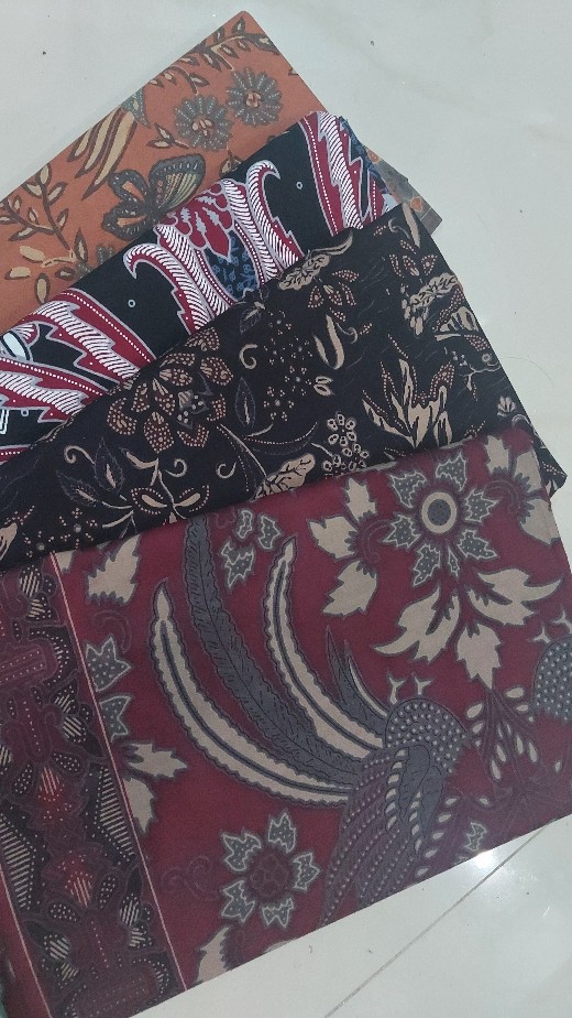 Kemeja Batik Pria Lengan Panjang Premium Motif Daun Pepaya Coklat Choklat Cokelat 728094 Cap 72