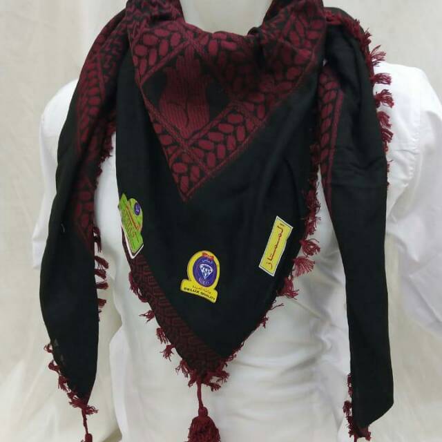 Surban Tenun berkualitas Sorban Arab Arafat | Putih Hitam Merah Hijau Biru