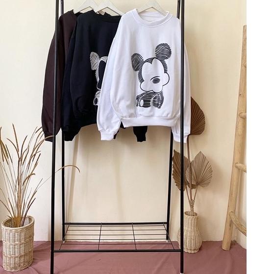 국 DISNI SWEATER - MICKEY SWEATER - SWEATER WANITA - SWEATER TER - SWEATER OVERSIZE - SWEATER JUMBO N