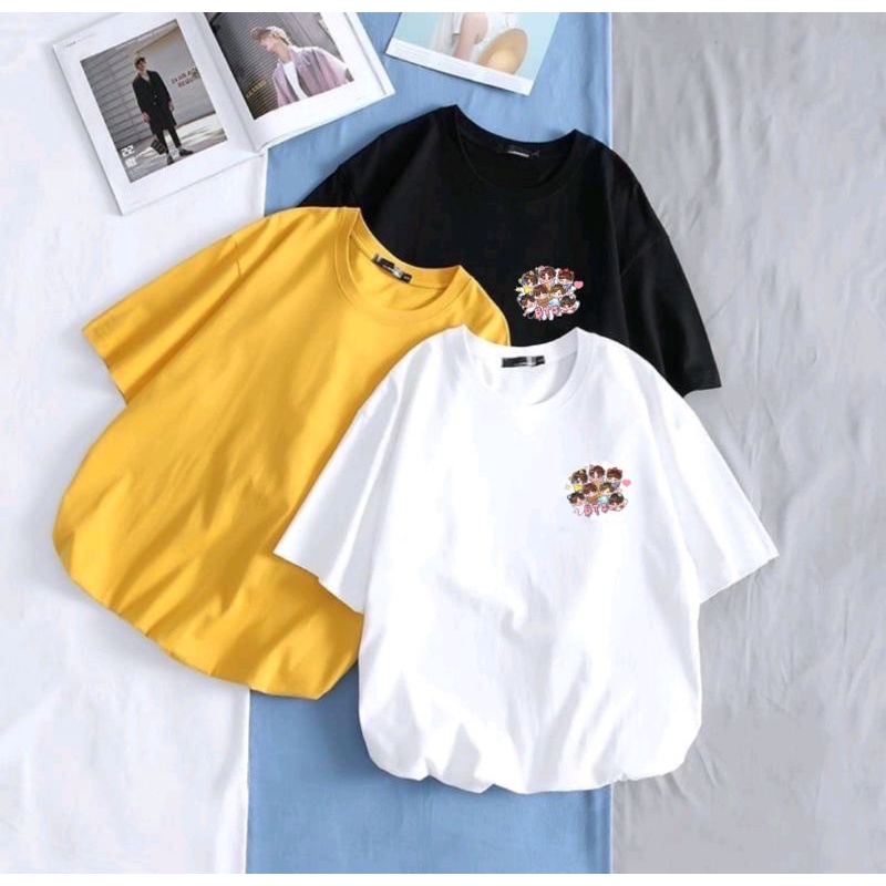 Kaos BTS BT21 Army Wanita Murah / Atasan wanita / Kaos Baju Logo BTS Terbaru / Kaos bts / Kaos BT21