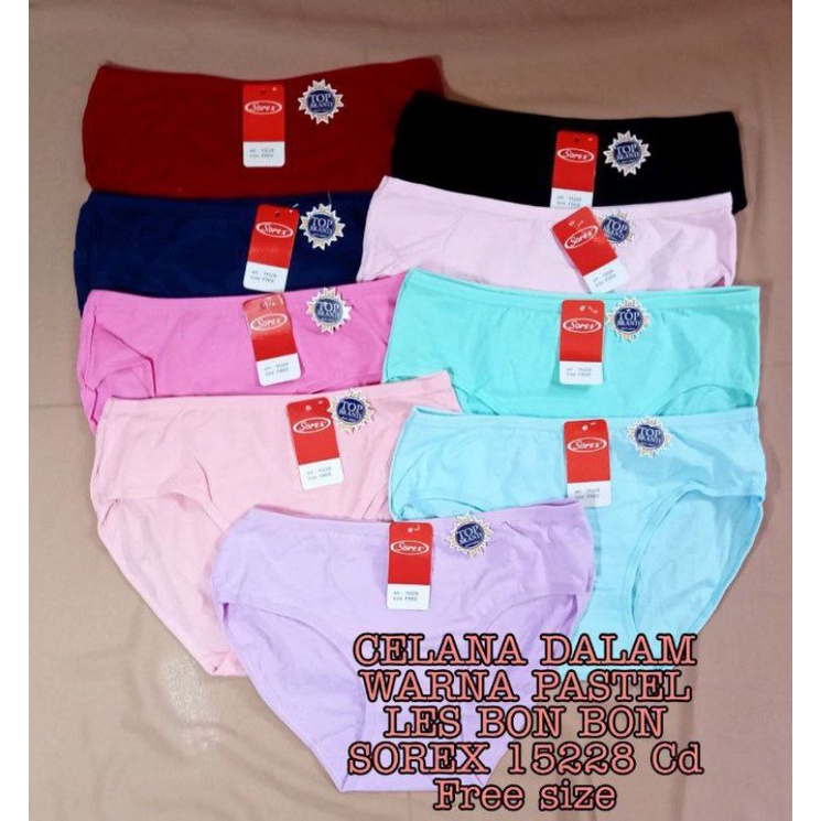 CELANA DALAM WANITA KATUN SOREX 15228 / CD POLOS MINI WANITA SOREX / CD