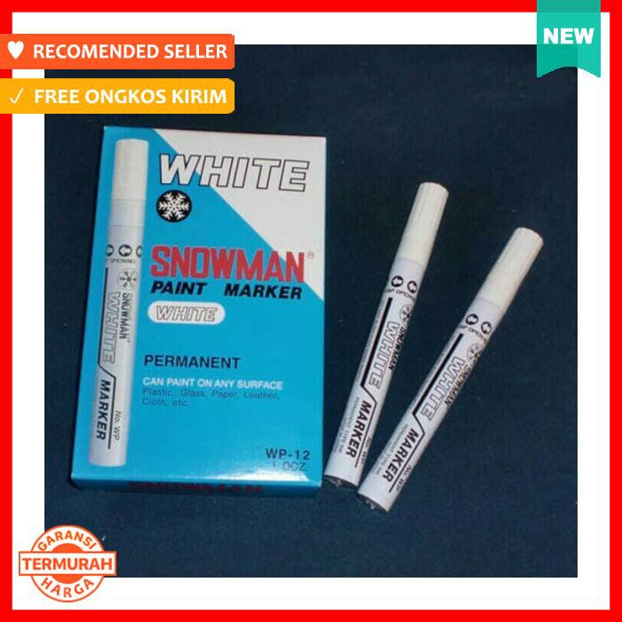 

Pulpen - Spidol Snowman Paint Marker Putih Wp 12 - Alat Tulis