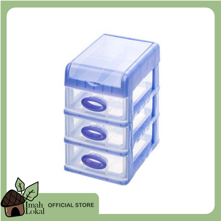 Laci Kecil SHINPO Felicia – SIP 363 C4 Mini Drawer Meja Rias Pernak Pernik Plastik