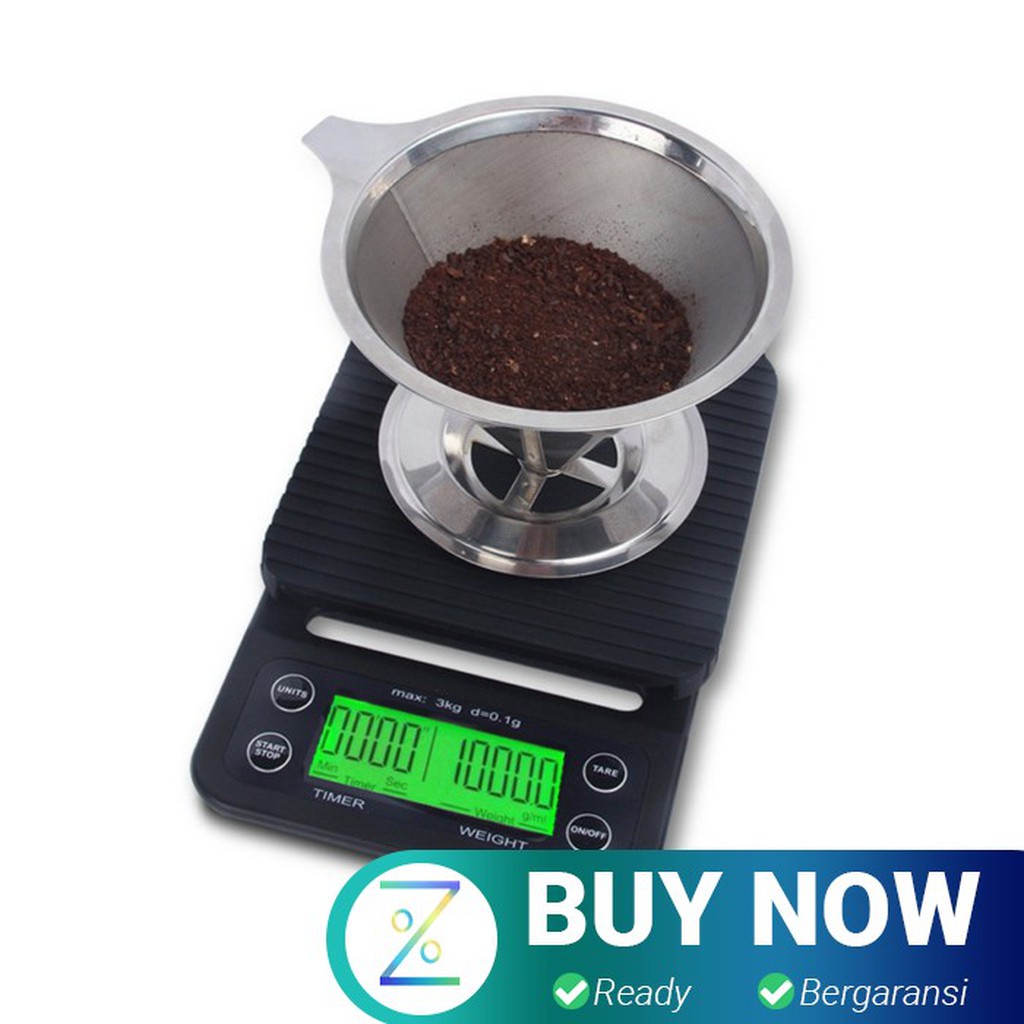 Digipounds Timbangan Dapur 5kg 0.1g dengan Timer - MS-K07 - Black