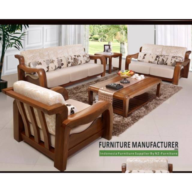 Set Sofa Kayu Jati Shopee Indonesia