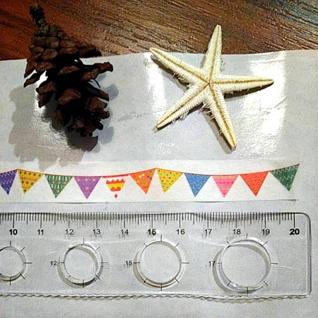 

Share Washitape Sample Party Flag 20cm x 1.5cm - Share Washi tape - Share Washitape versi bagi bagi
