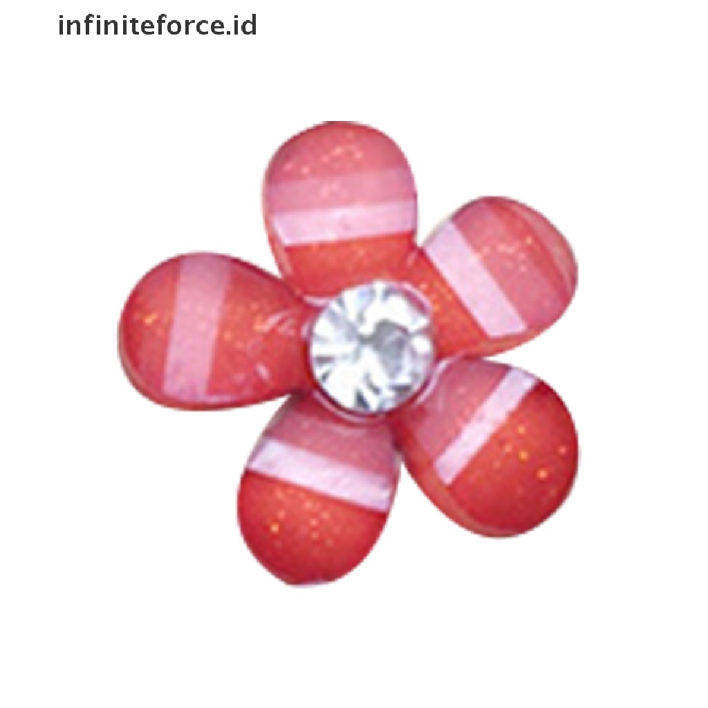 (Infiniteforce.Id) 20pcs / Set Bunga Resin 10mm Untuk Diy Scrapbook / Handphone