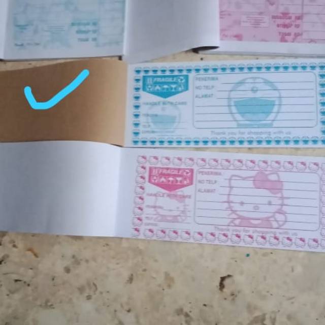 

Nota,kertas kirim karakter