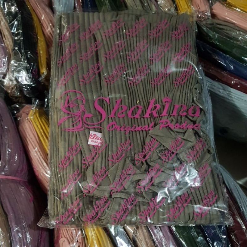 Jilbab Maryam Plisket Elsa Rempel Simpel Original Shakina-Capuchino