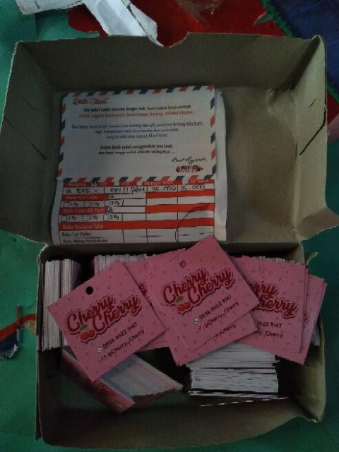 Hangtag Standart 260gr  Free Design - Free Lubang