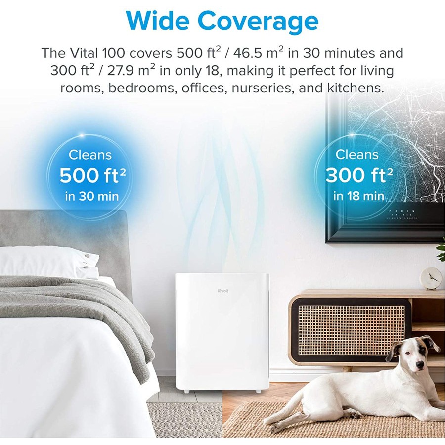 Levoit Vital 100 Air Purifier HEPA Filter Pembersih Udara Resmi 5Tahun