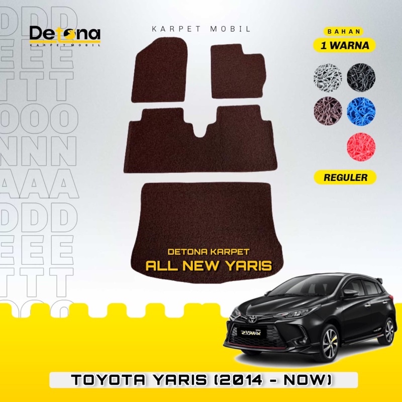 KARPET MOBIL YARIS 2014-2022 / KARPET MIE MOBIL YARIS 2014-2022 / KARPET YARIS LELE ALL TYPE