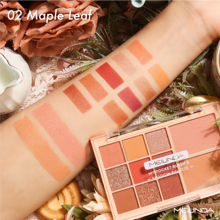 [PROMO TERMURAH] Meilinda My Pocket Blush Shadow Palette | 2 in 1 Blush On &amp; Eyeshadow Palette | Pigmented | BROWIT.ID