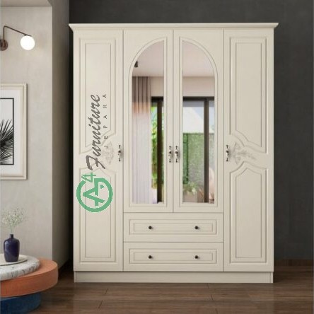 Lemari Pakaian Minimalis 4 Pintu Olympus
