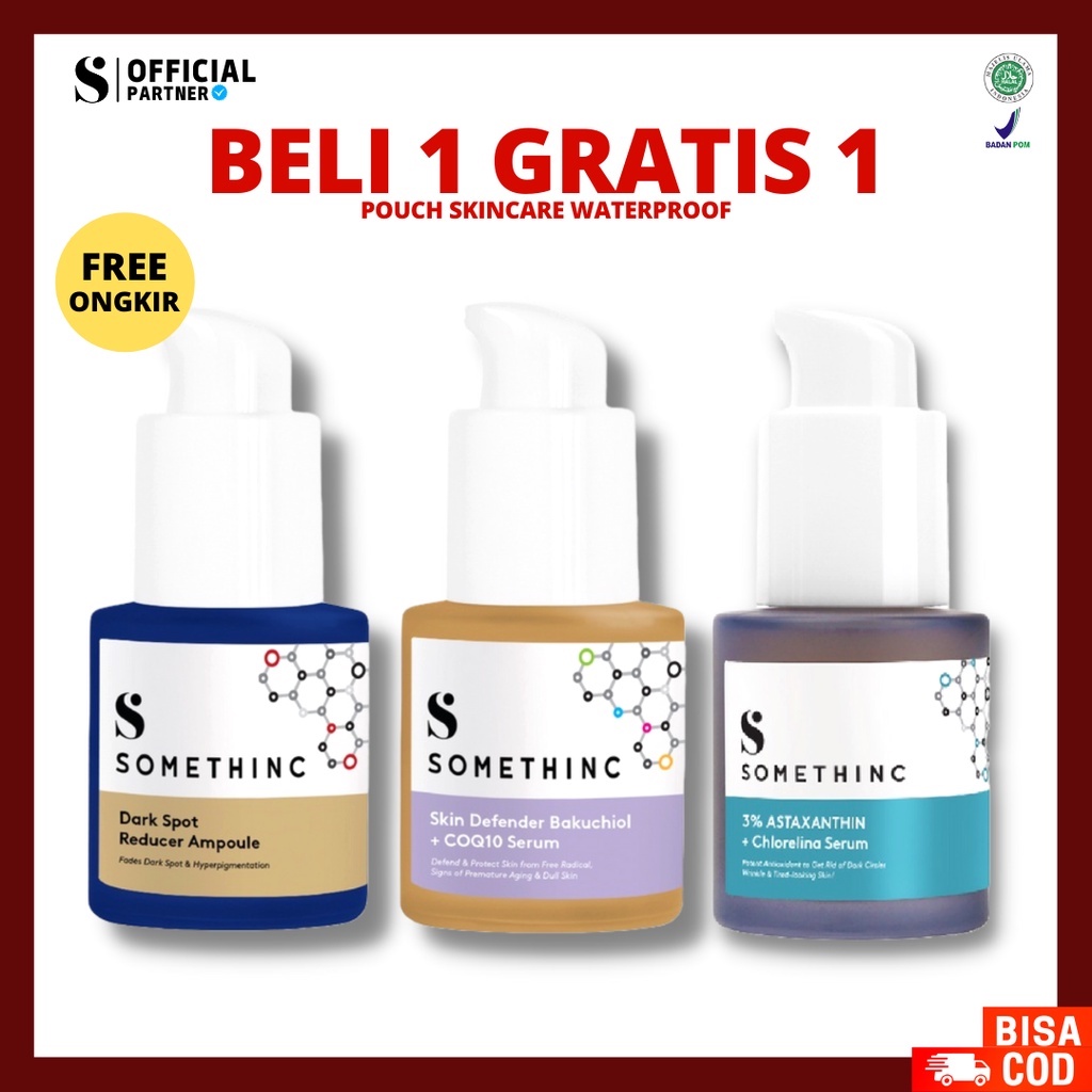 [ FREE GIFT ] SOMETHINC 3% Astaxanthin + Chlorelina | Skin Defender Bakuchiol + COQ10 | Dark Spot Reducer Ampoule Serum