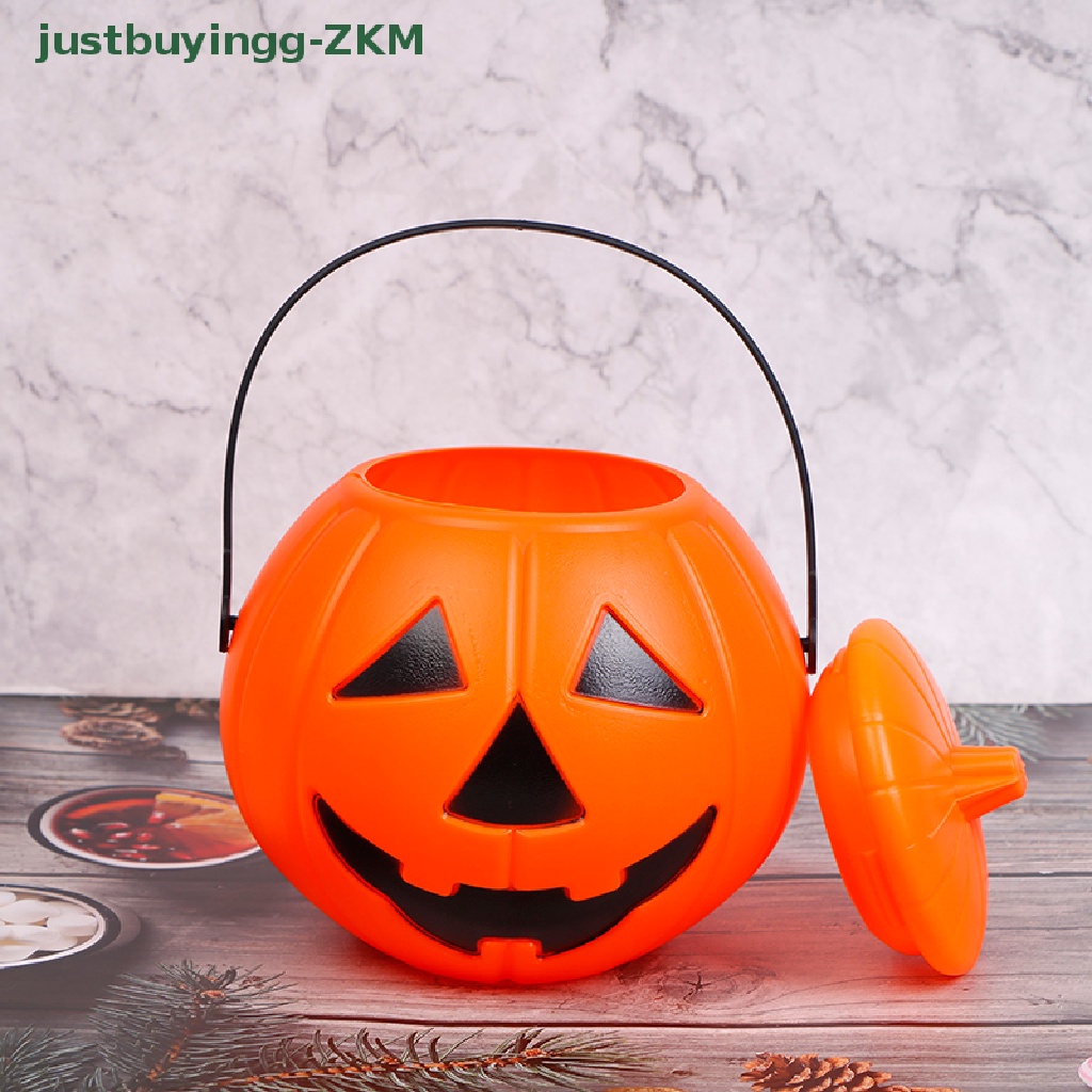 Ember Bentuk Labu Bahan Plastik Untuk Dekorasi Pesta Halloween