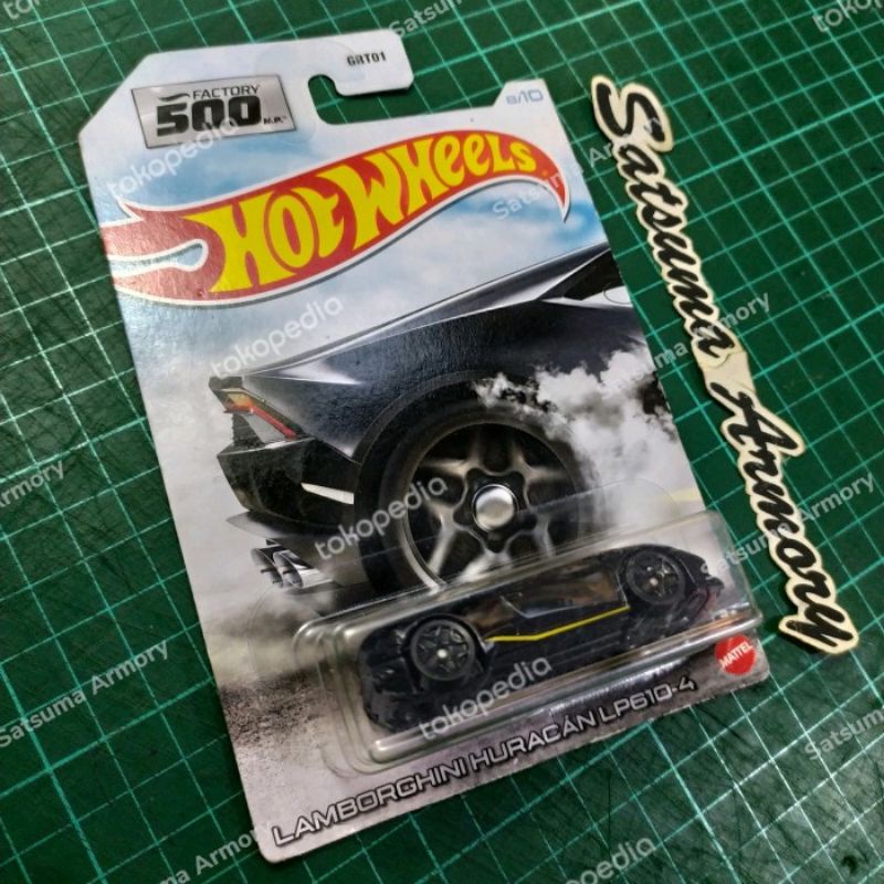 Hot Wheels seri Factory 500 HP Lamborghini Huracan LP610-4 8/10