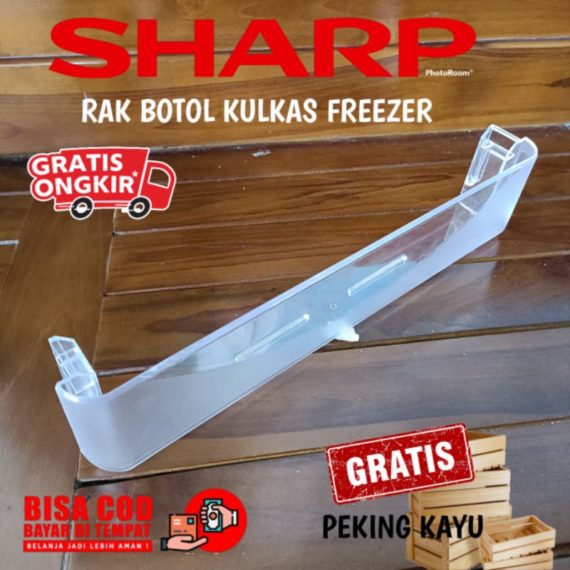 RAK BOTOL KULKAS SHARP 2 PINTU BAGIAN FREEZER ORIGINAL BARU