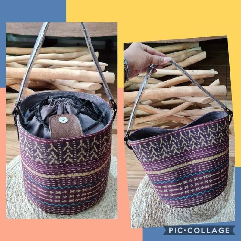 Tas Tabung Kulit Sapi Asli