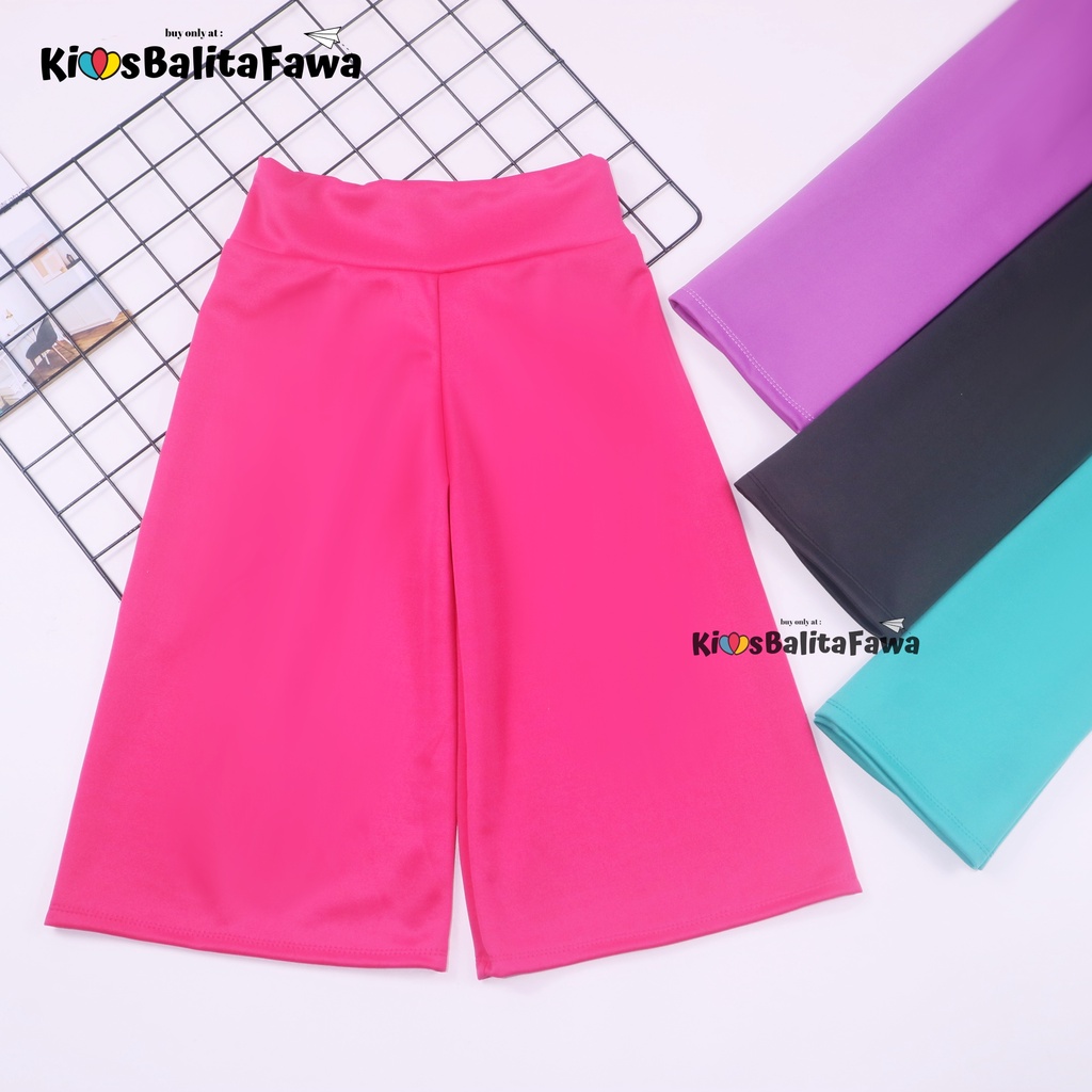 Kulot Polos uk 6-7 Tahun / Celana 3per4 Anak Perempuan Murah Cullotes Celana Pendek Pants Adem Babycinnamon