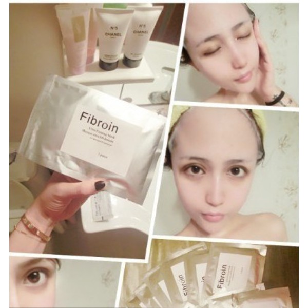 Masker Protein Sutra Fibroin Hyaluronic Acid 3x melembabkan / sheet mask topeng