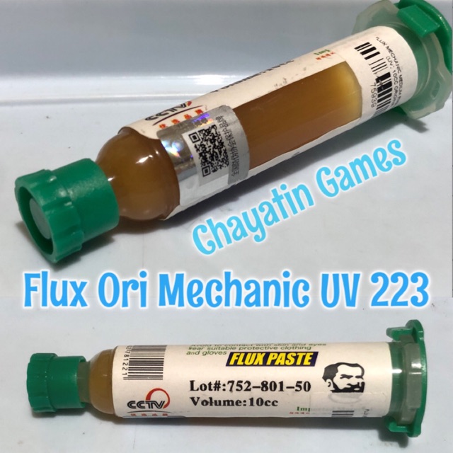 FLUX ORI MECHANIC UV 223 - PASTA SOLDER - MINYAK SOLDER MECHANIC 10cc