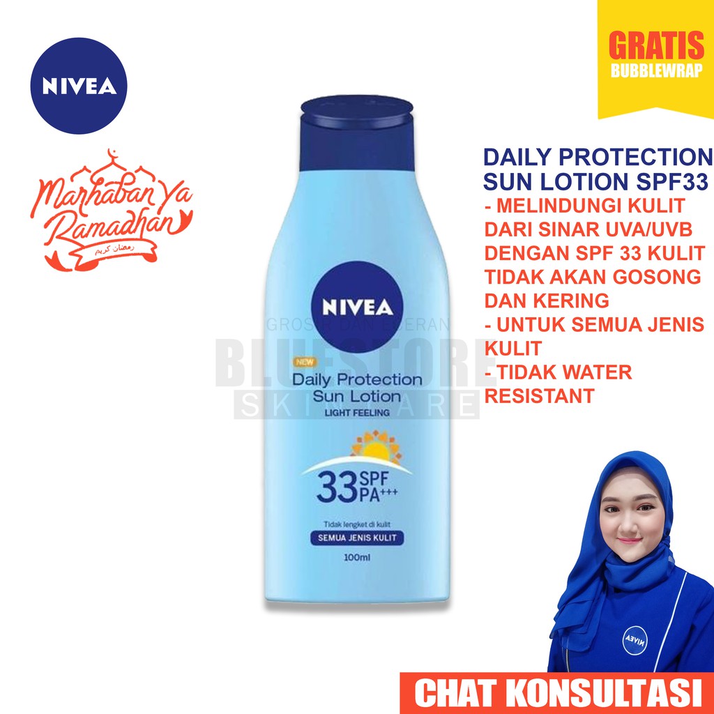 SUNBLOCK NIVEA PROTECTION  DAILY SPF33 100ML
