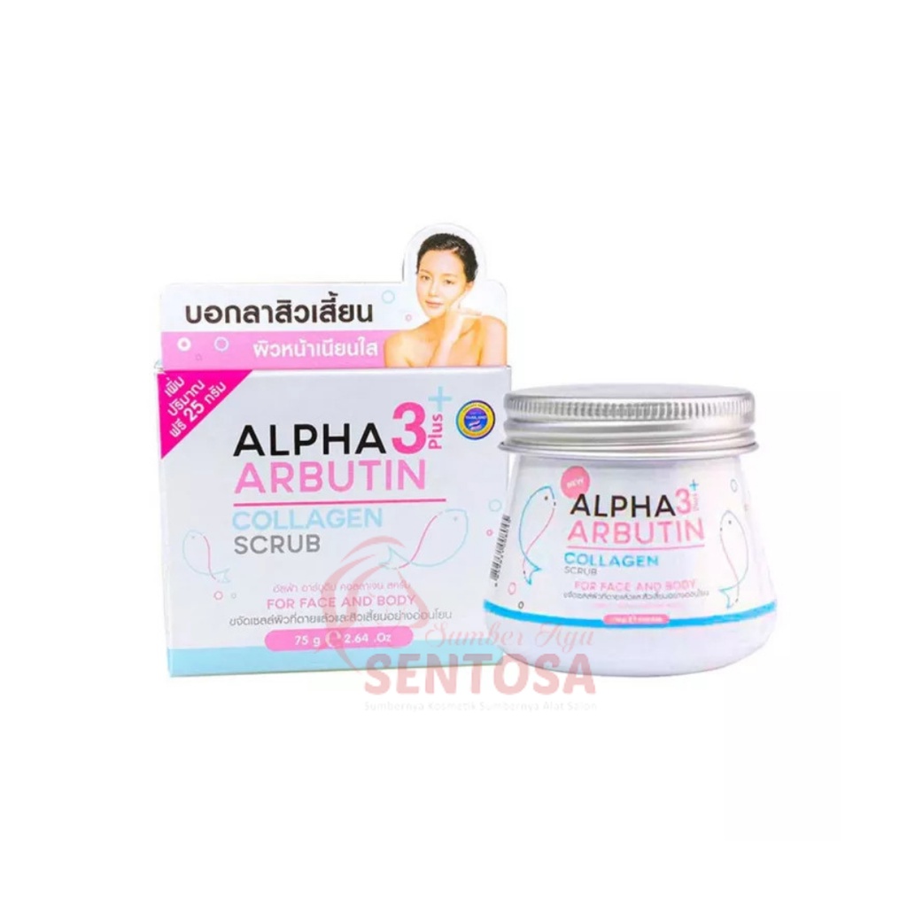 Alpha Arbutin 3 Plus Collagen Scrub 75gr