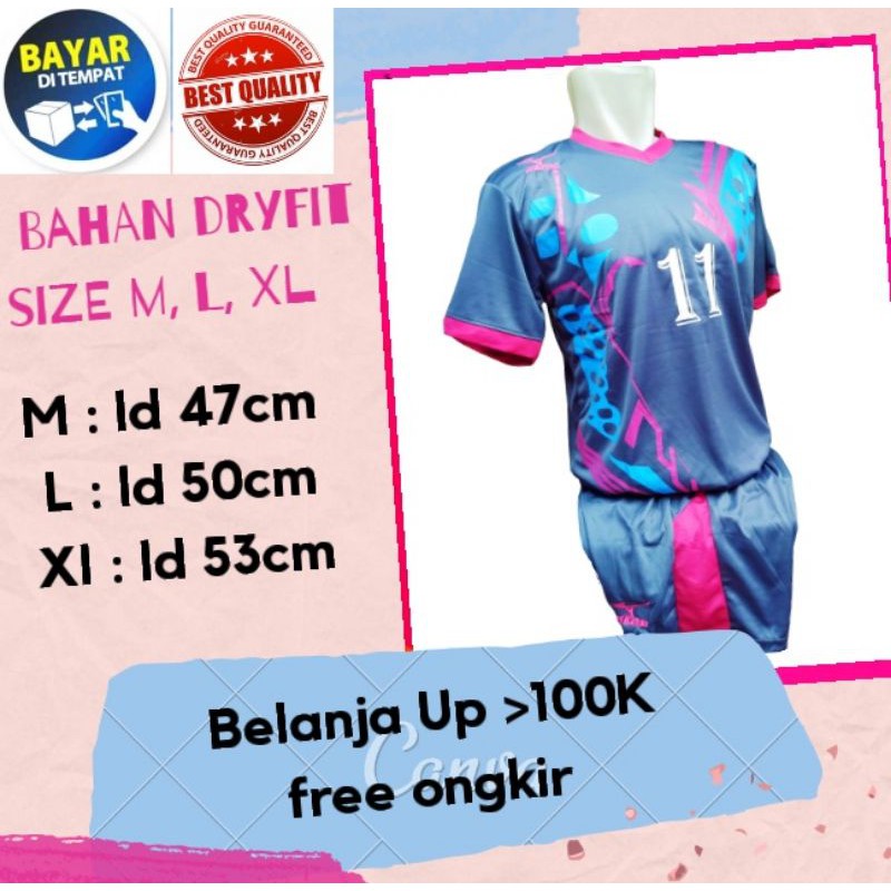 BAJU JERSEY BOLA/FUTSAL/VOLLY UNISEX