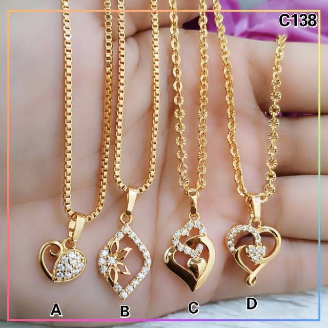 Kalung xuping kalung dewasa permata lapis emas gold C138 Kalung xuping kalung dewasa permata lapis emas gold C138