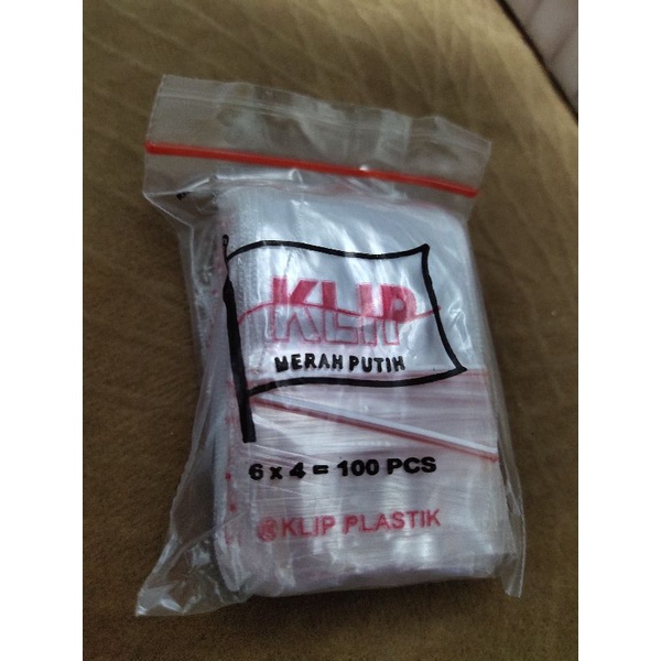 Plastik Klip, ziplock, plastik obat, palastik sambal, plastik saos pisahan, merk merah putih