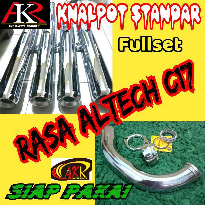 knalpot RX-King rasa altech c17 fullset leher cincin mur packing