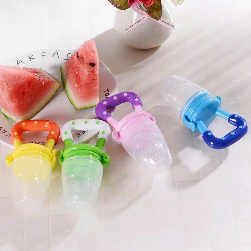 TEETHER DOT BUAH BAYI EMPENG BUAH GIGITAN ANAK BAYI Titer Baby Feeder Theeter Rattle