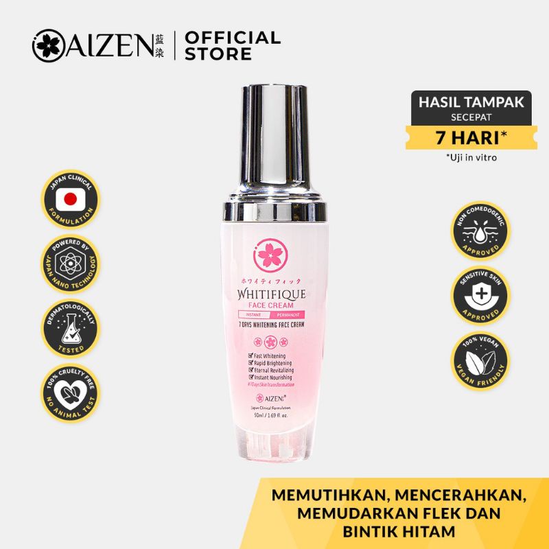 Aizen Whitifique Face Cream - Cream Pemutih & Pencerah Kulit Wajah
