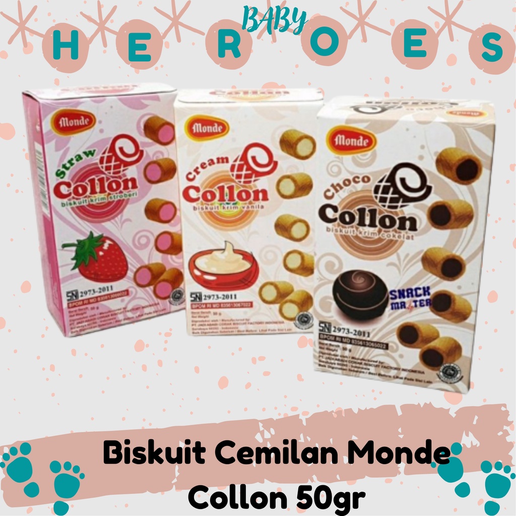 Biskuit Cemilan Monde Collon 50gr / Boromon