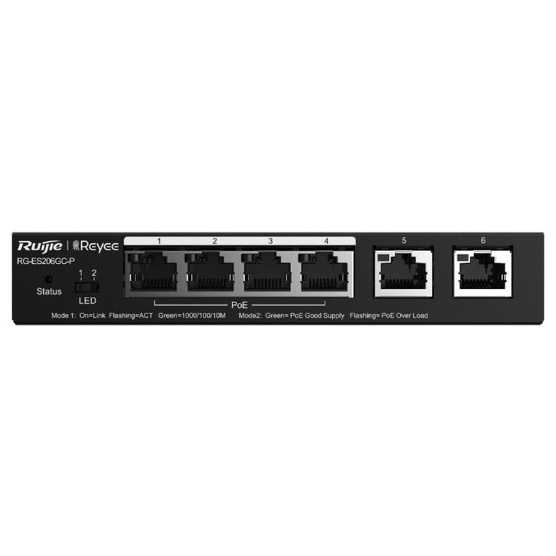 Ruijie Reyee RG-ES206GC-P 6Port Gigabit Smart Cloud Managed PoE Switch