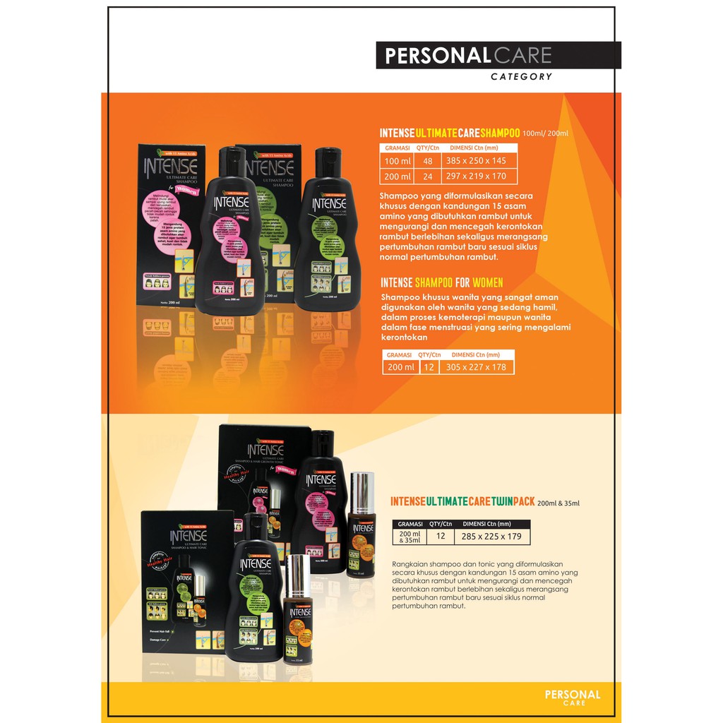 Intense Shampoo Ultimate Care 100ml Reguler (Anti Rontok) - Hijau-1