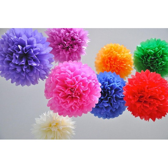 Pompom kertas  / pompom 20 cm