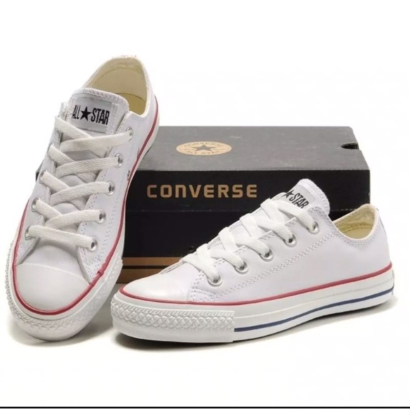 Sepatu Sneakers/ ALL STAR CLASSIC WHITE PENDEK/ Sepatu Sekolah/ Sepatu tali/ Sepatu/ Sepatu Allstar