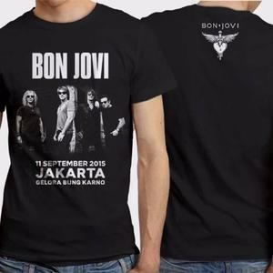 Kaos Bon Jovi BIG SIZE XXXL Konser Jakarta 2015 desain 7A Raster (Live