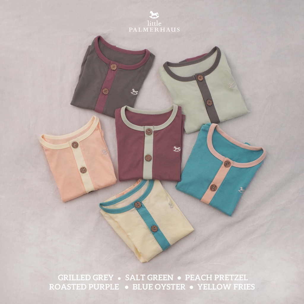 Baju Bayi Setelan Pendek Anak 0 6 Bulan 1-4 Tahun Little Palmerhaus Joy Set New Colour